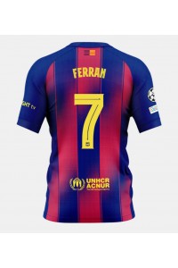 Barcelona Ferran Torres #7 Voetbaltruitje Thuis tenue 2025-26 Korte Mouw